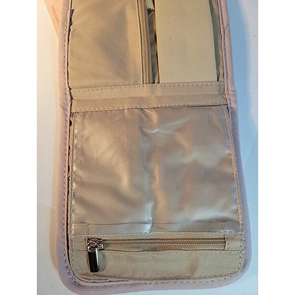 BAGSMART Pink Travel Jewelry Organizer Case Foldable Jewelry Roll BRAND NEW - Picture 4 of 9